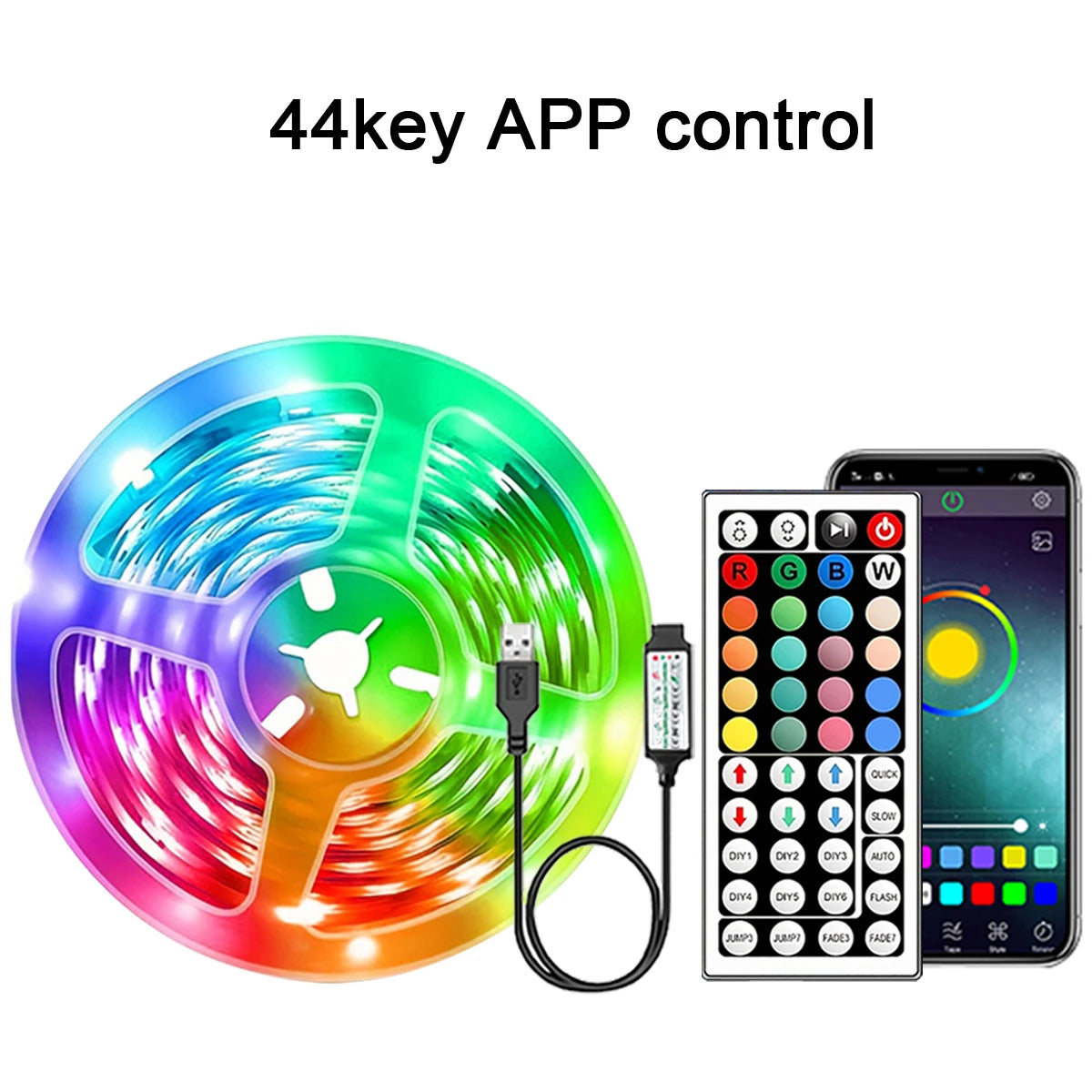 Smart RGB LED Strip light — App Control