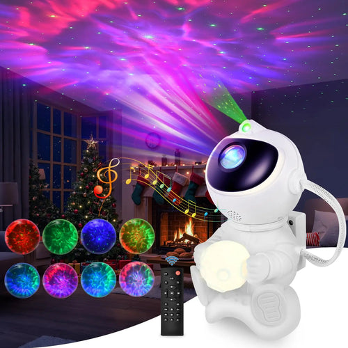 Astronaut Galaxy Projector™ – Night Sky Lamp with Bluetooth Speaker