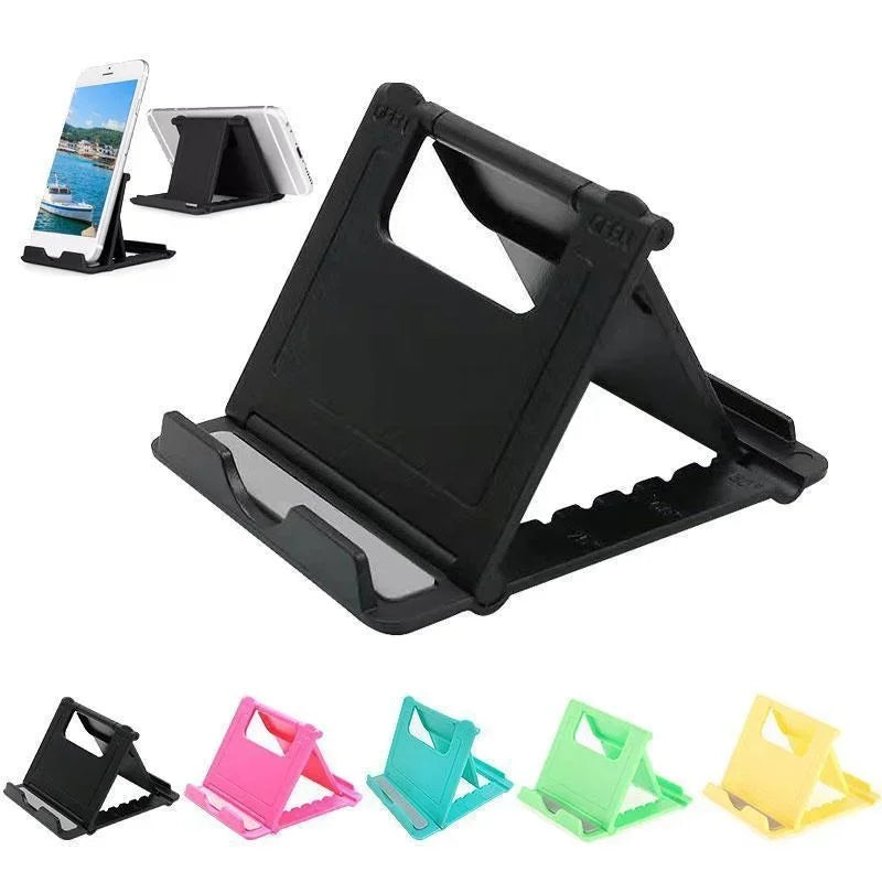 Soporte Plegable Ajustable para Teléfono y Tablet – Compacto y Antideslizante
