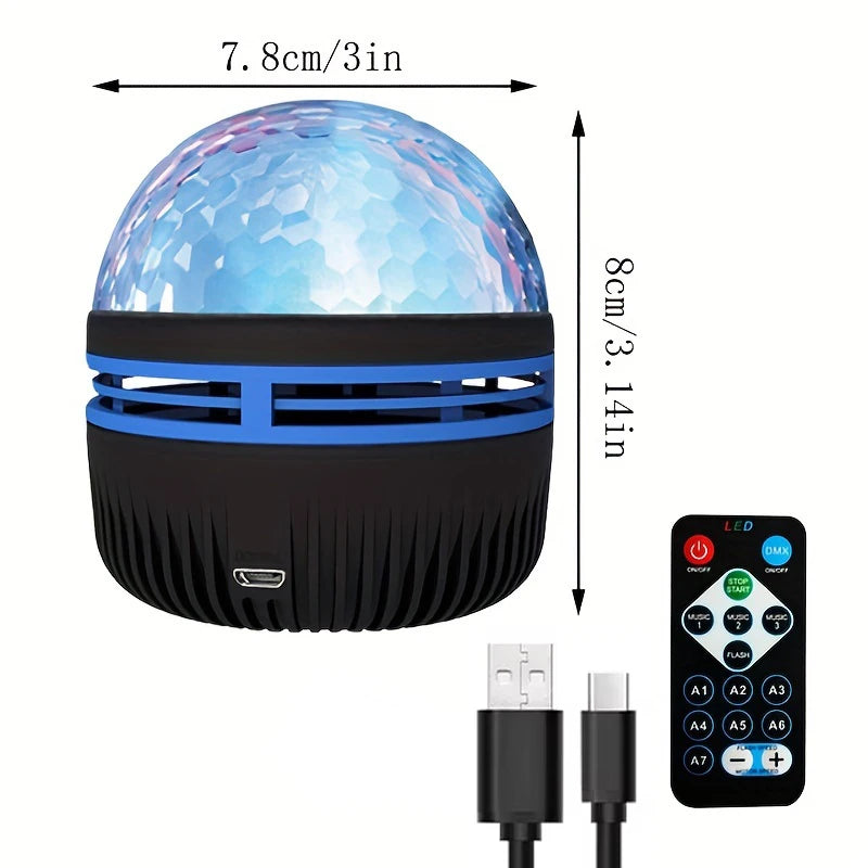 USB Galaxy Projector Aurora – Night Light with Remote Control