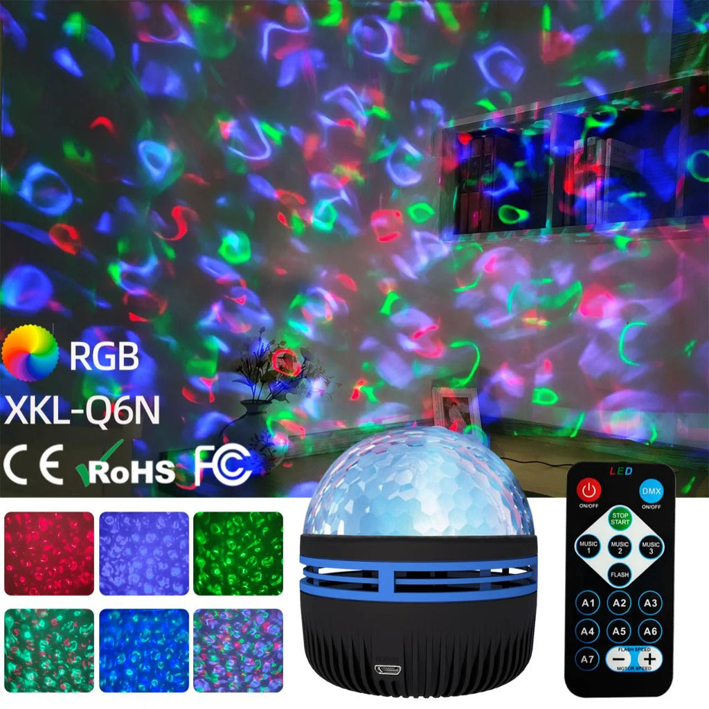 USB Galaxy Projector Aurora – Night Light with Remote Control
