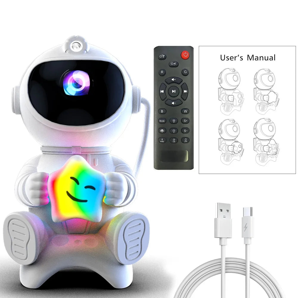 Astronaut Galaxy Projector™ – Night Sky Lamp with Bluetooth Speaker